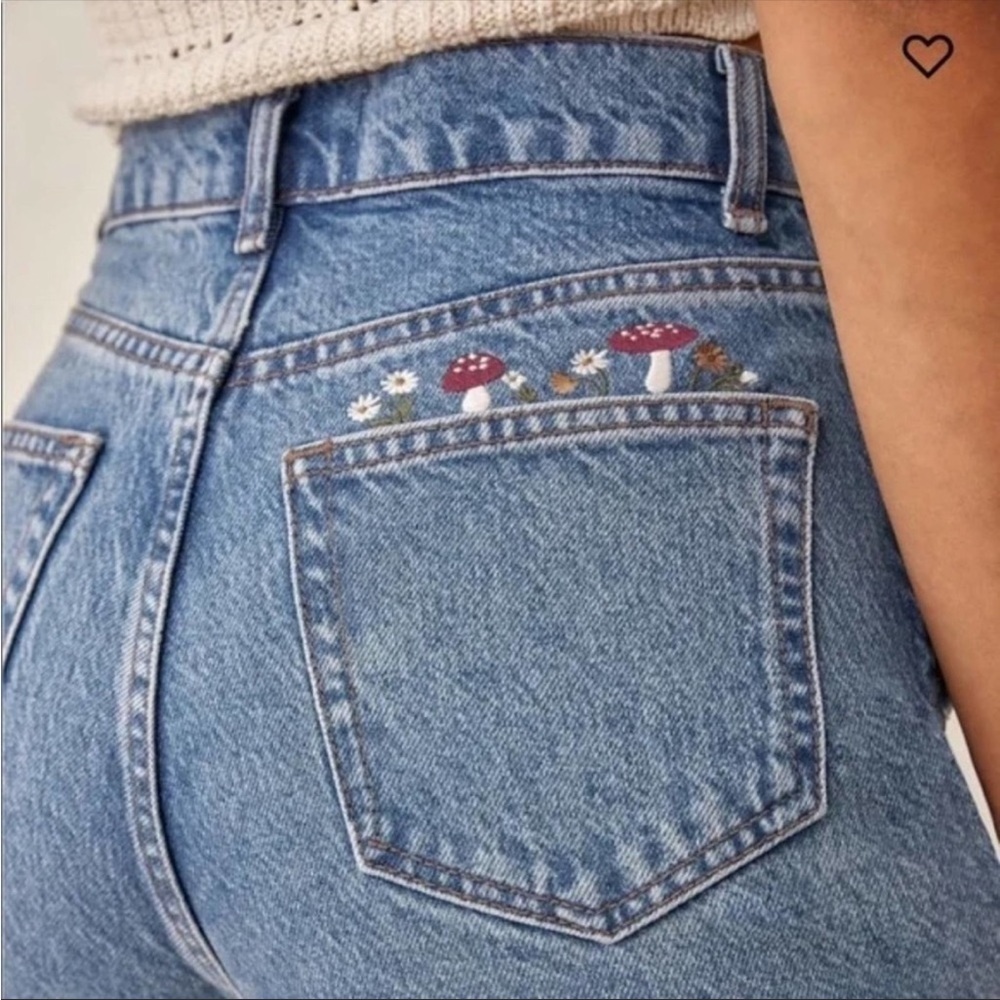 Reformation Cynthia Mushroom High Rise Straight Jeans 23